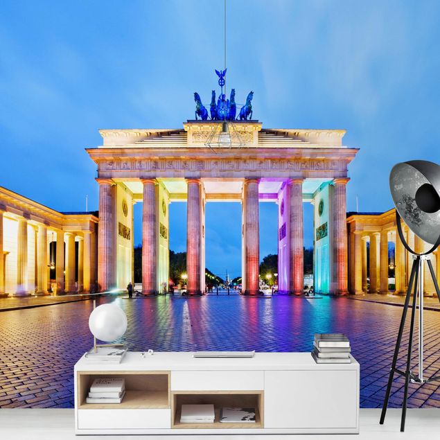 papel pintado arquitectura Illuminated Brandenburg Gate