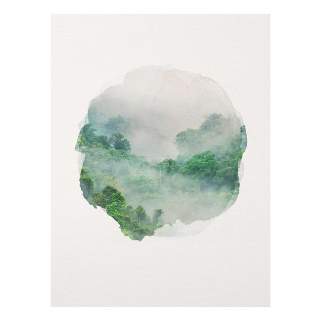 Cuadros de selva WaterColours - Jungle In The Mist