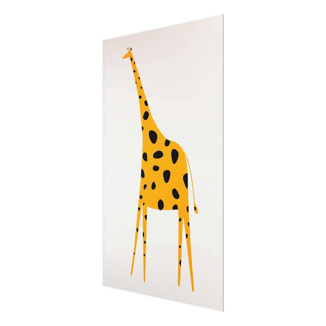 Cuadro amarillo Yellow Giraffe