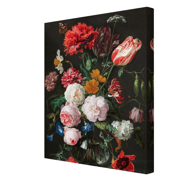 Cuadros de flores modernos Jan Davidsz De Heem - Still Life With Flowers In A Glass Vase