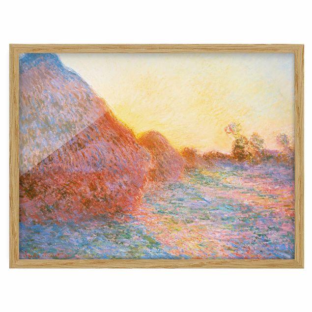 Láminas cuadros famosos Claude Monet - Haystack In Sunlight