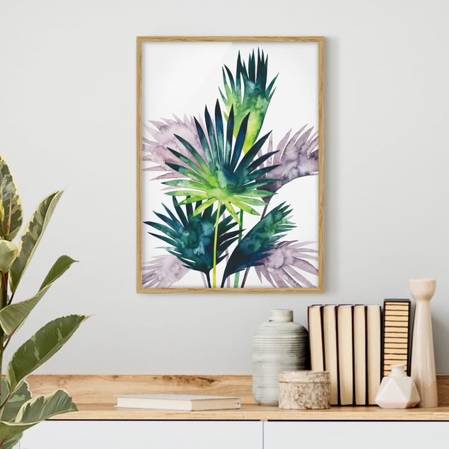 Pósters enmarcados flores Exotic Foliage - Fan Palm