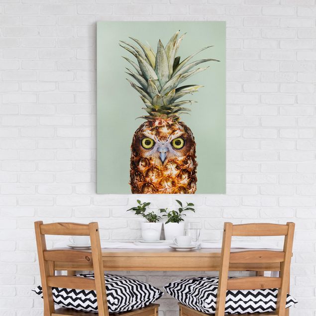 Cuadros frutas Pineapple With Owl