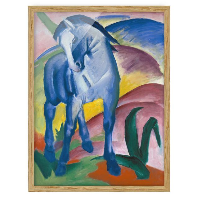 Cuadro con caballos Franz Marc - Blue Horse I