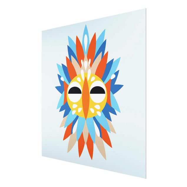Cuadros muah Collage Ethnic Mask - Parrot