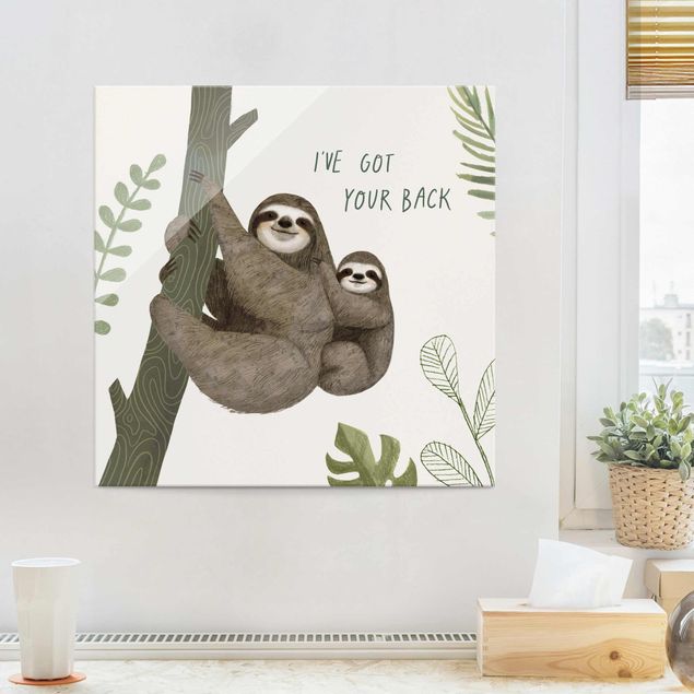 Decoración infantil pared Sloth Sayings - Back