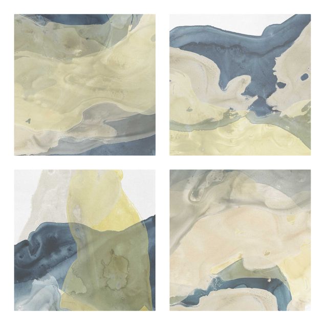 Cuadros abstractos para salón Ocean And Desert Set II