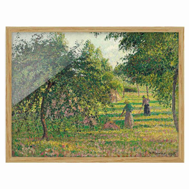 Cuadros puntillismo Camille Pissarro - Apple Trees And Tedders, Eragny