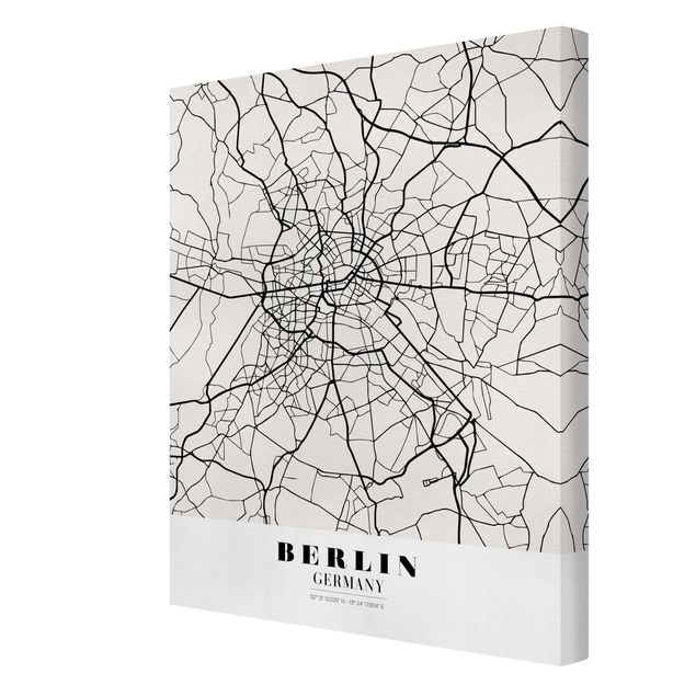 Cuadros Berlin City Map - Classic