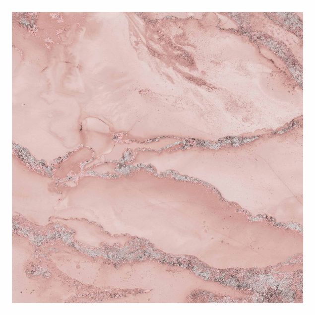 Papel pintado moderno Colour Experiments Marble Light Pink And Glitter