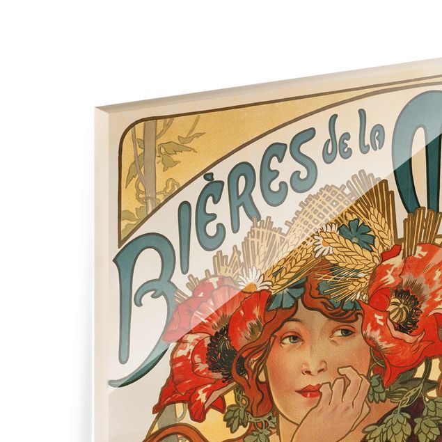 Láminas de cuadros famosos Alfons Mucha - Poster For La Meuse Beer