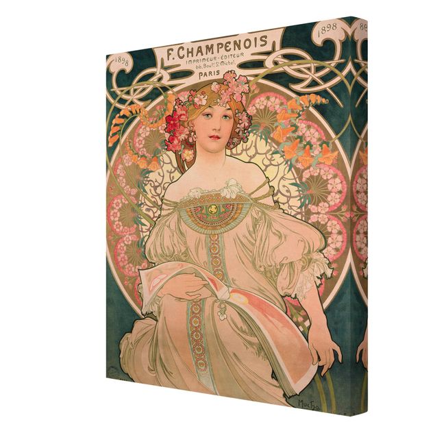 Cuadros plantas Alfons Mucha - Poster For F. Champenois