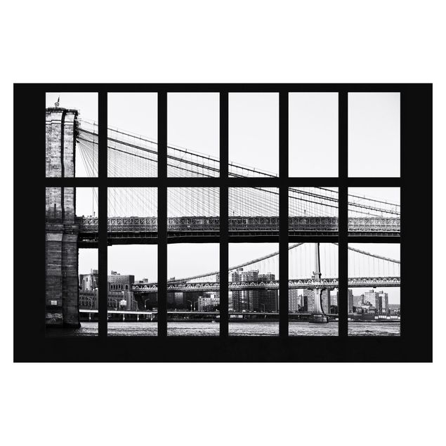 Papeles pintados Window Bridges New York