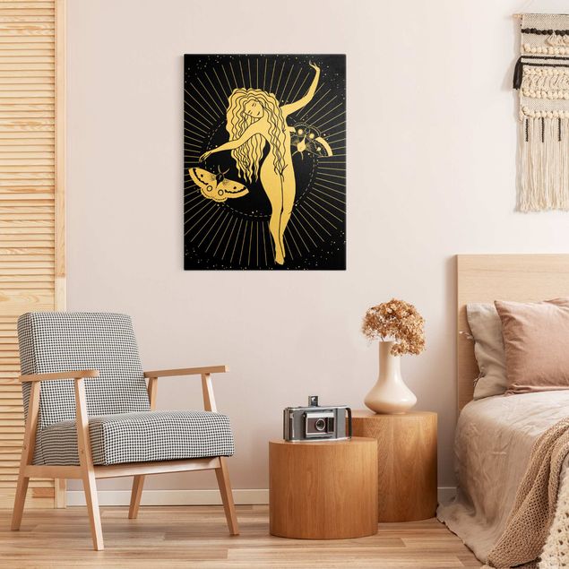 Cuadros Illustration Star Dancer And Moth