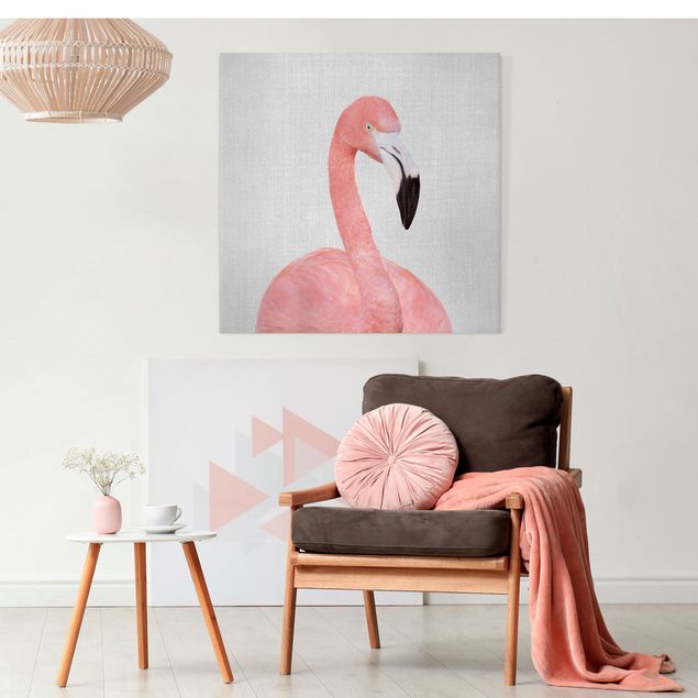 Lienzos de aves Flamingo Fabian