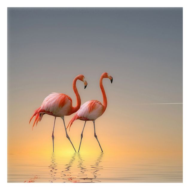 Papel pintado animales Flamingo Love
