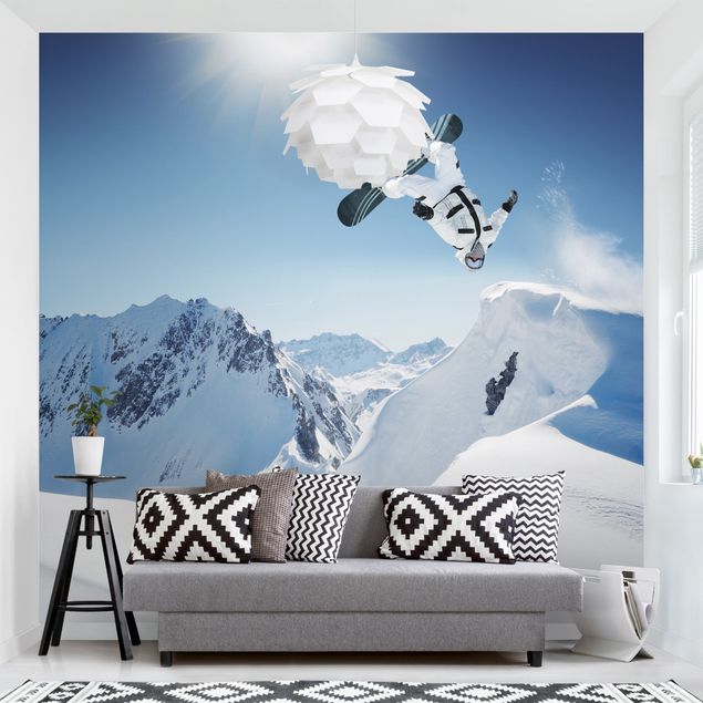 Decoración habitacion bebé Flying Snowboarder