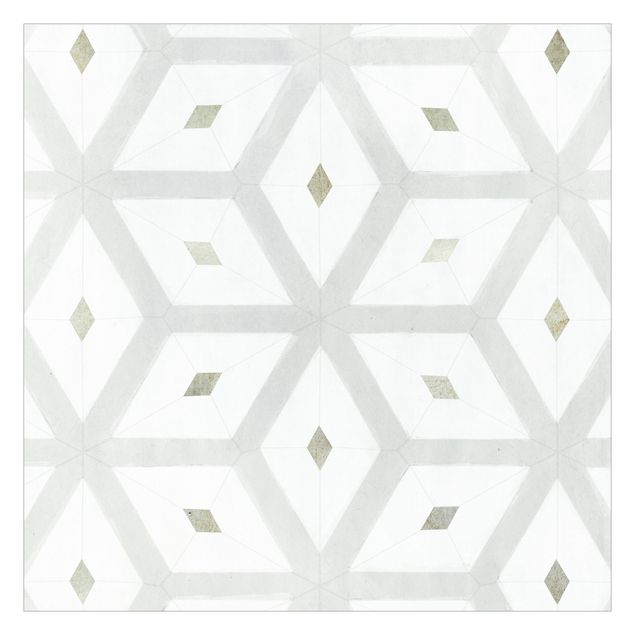 Papel pintado tonos beige Tiles From Sea Glass