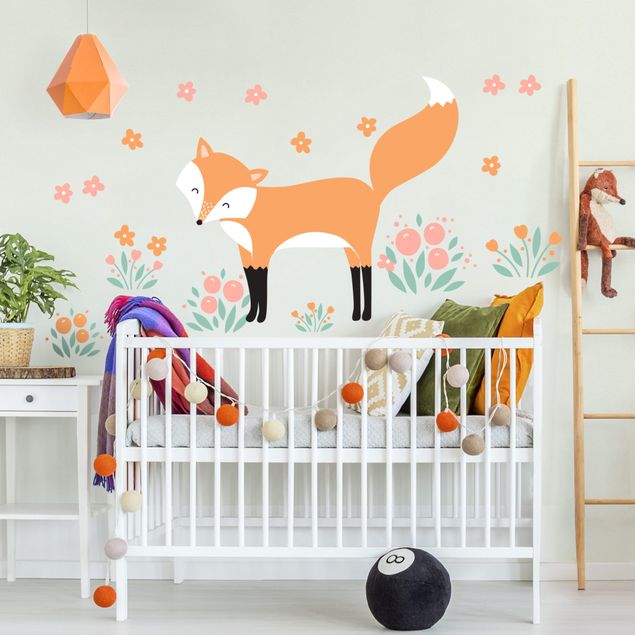 Vinilos pared animales Forest Friends with Fox