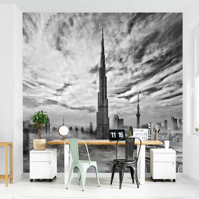 Papel pintado salón moderno Dubai Super Skyline