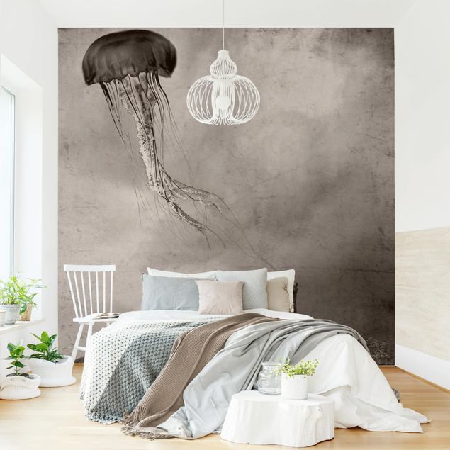 Papel pintado moderno Flying Medusa