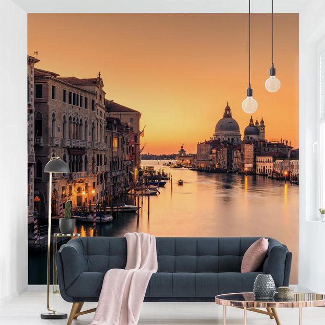Papel pintado puesta de sol Golden Venice