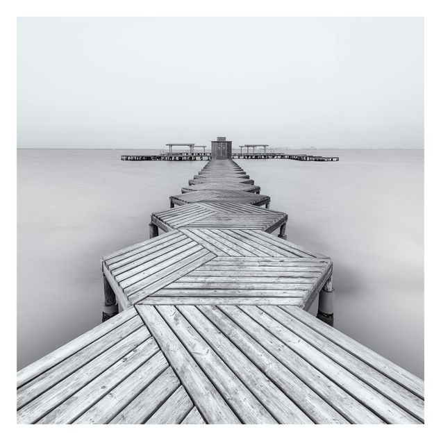Papeles pintados Wooden Pier In Black And White