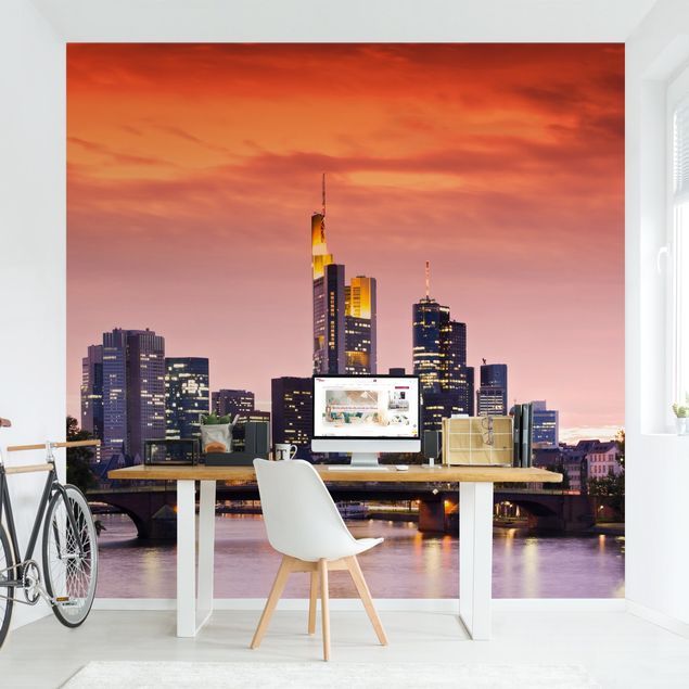 Papel pintado salón moderno Frankfurt Skyline