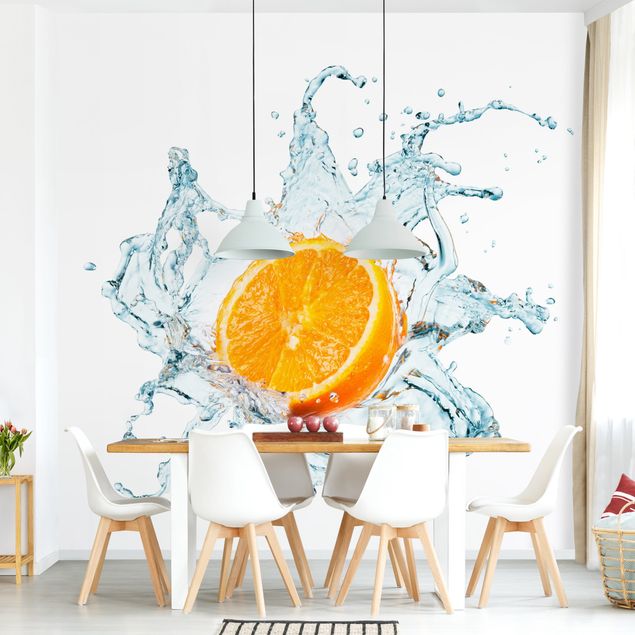 Papel pintado salón moderno Fresh Orange