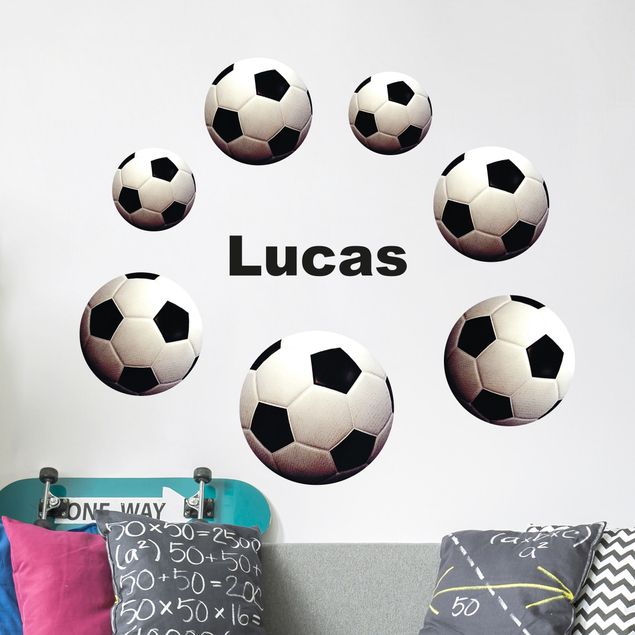 Vinilos fútbol Soccer balls set