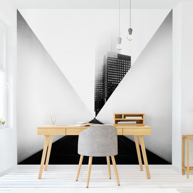 Decoración en la cocina Geometrical Architecture Study Black And White