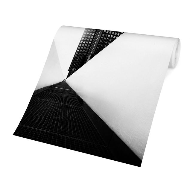 Papel de pared Geometrical Architecture Study Black And White