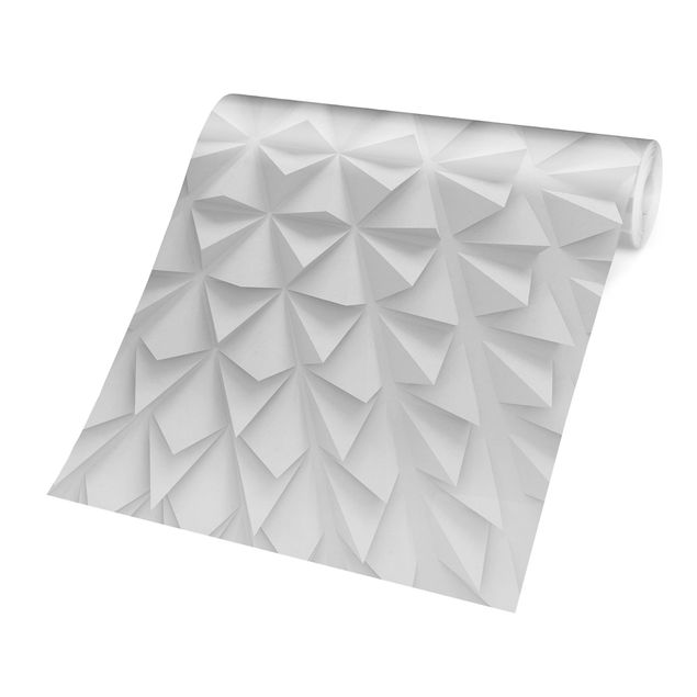 Papel pintado moderno Geometric Pattern 3D Effect