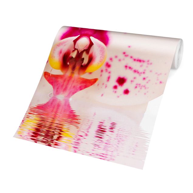 Papel de pared Dotted Orchid On Water