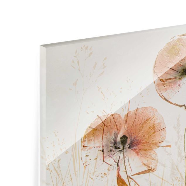Cuadros decorativos Dried Poppy Flowers With Delicate Grasses