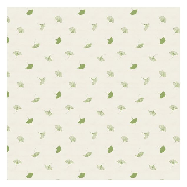 Papel pintado Gingko Leaf Pattern In Green