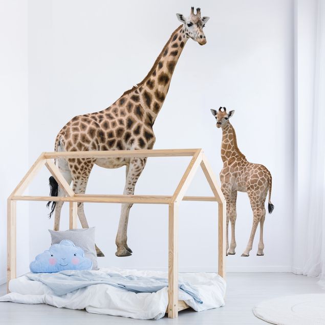 Decoración habitación infantil Giraffe Mother And Child