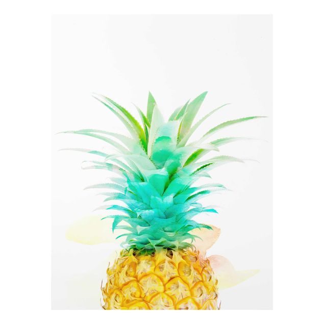 Cuadro amarillo Pineapple Watercolour