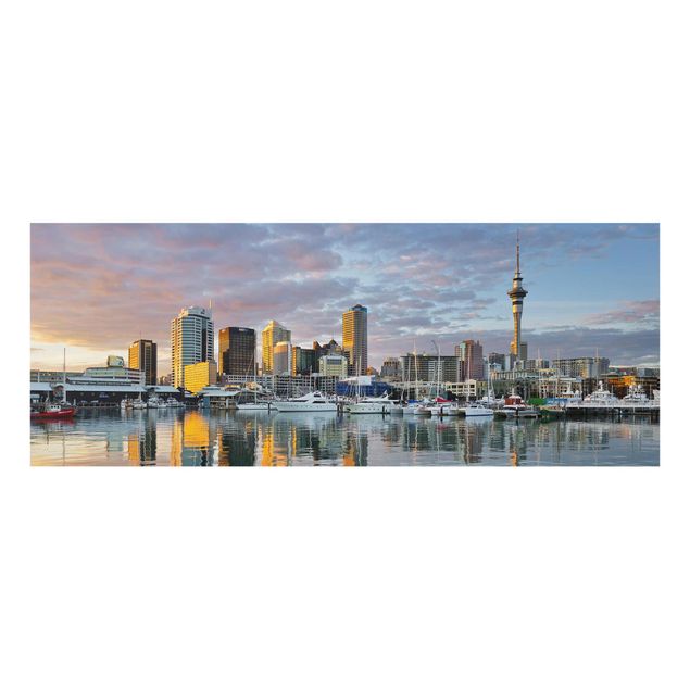 Cuadros modernos y elegantes Auckland Skyline Sunset