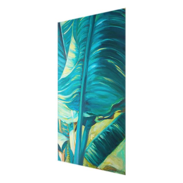 Cuadros modernos Banana Leaf With Turquoise I
