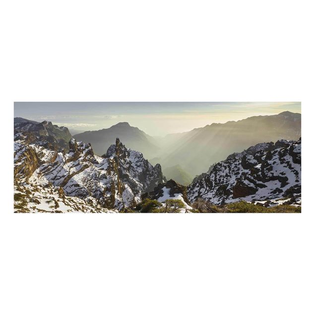 Cuadros de cristal paisajes Mountains In La Palma
