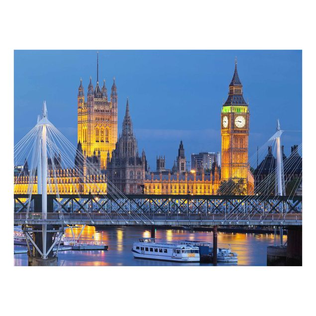 Cuadros arquitectura Big Ben And Westminster Palace In London At Night