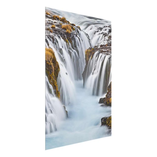 Cuadros de cristal paisajes Brúarfoss Waterfall In Iceland