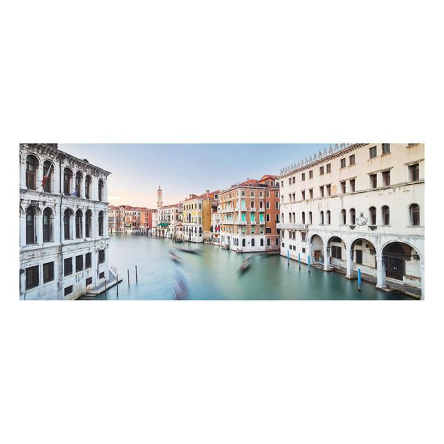 Cuadro azul Grand Canal View From The Rialto Bridge Venice