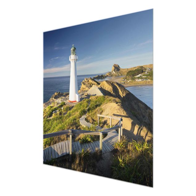 Cuadros de cristal playas Castle Point Lighthouse New Zealand