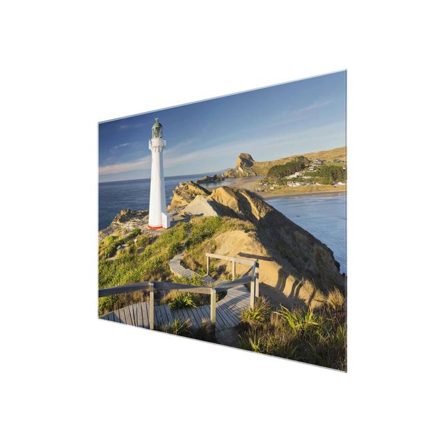 Cuadros de cristal playas Castle Point Lighthouse New Zealand