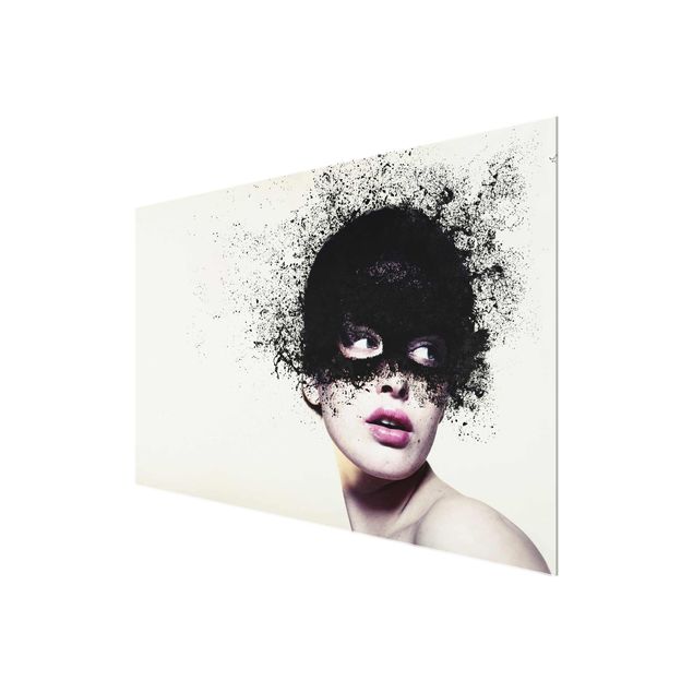 Tableros magnéticos de vidrio The girl with the black mask