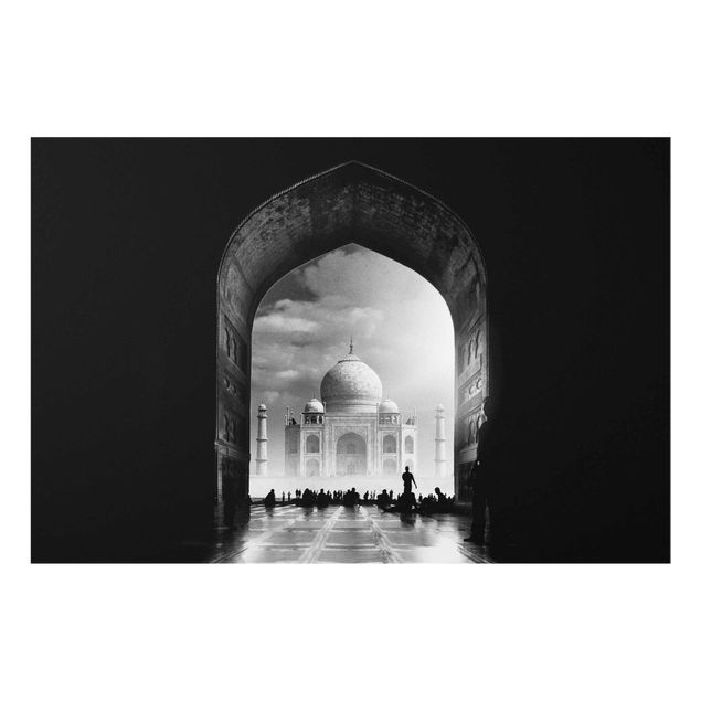 Cuadros modernos blanco y negro The Gateway To The Taj Mahal