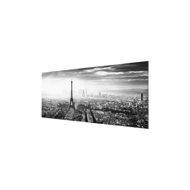 Cuadros arquitectura The Eiffel Tower From Above Black And White