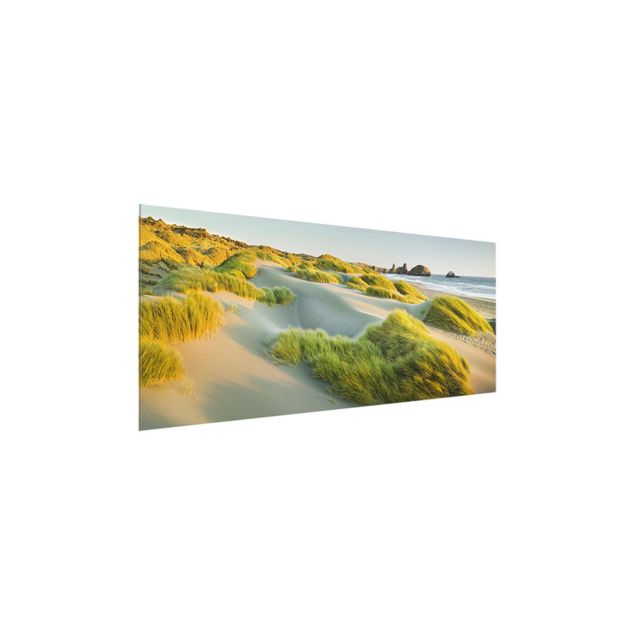 Cuadros de cristal paisajes Dunes And Grasses At The Sea